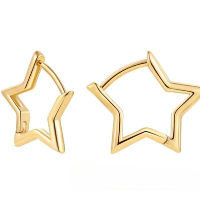 Arete Hoops Forma "Estrella"